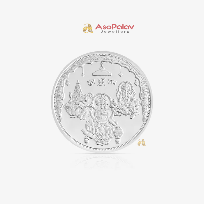 10g Lakshmi Ganesh Saraswati 999 Silver Coin