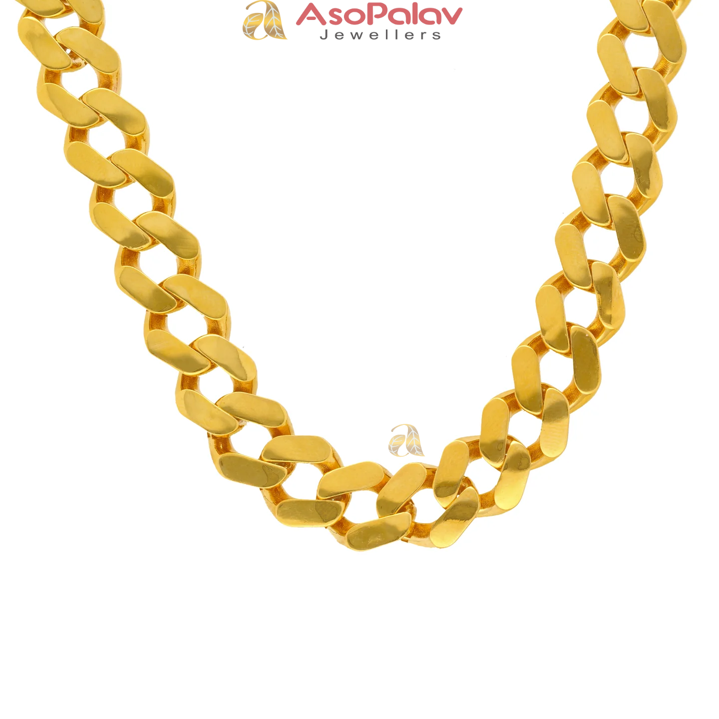 22K Yellow Gold Cuban Link Chain 24" 74.7 Grams Luxury Necklace