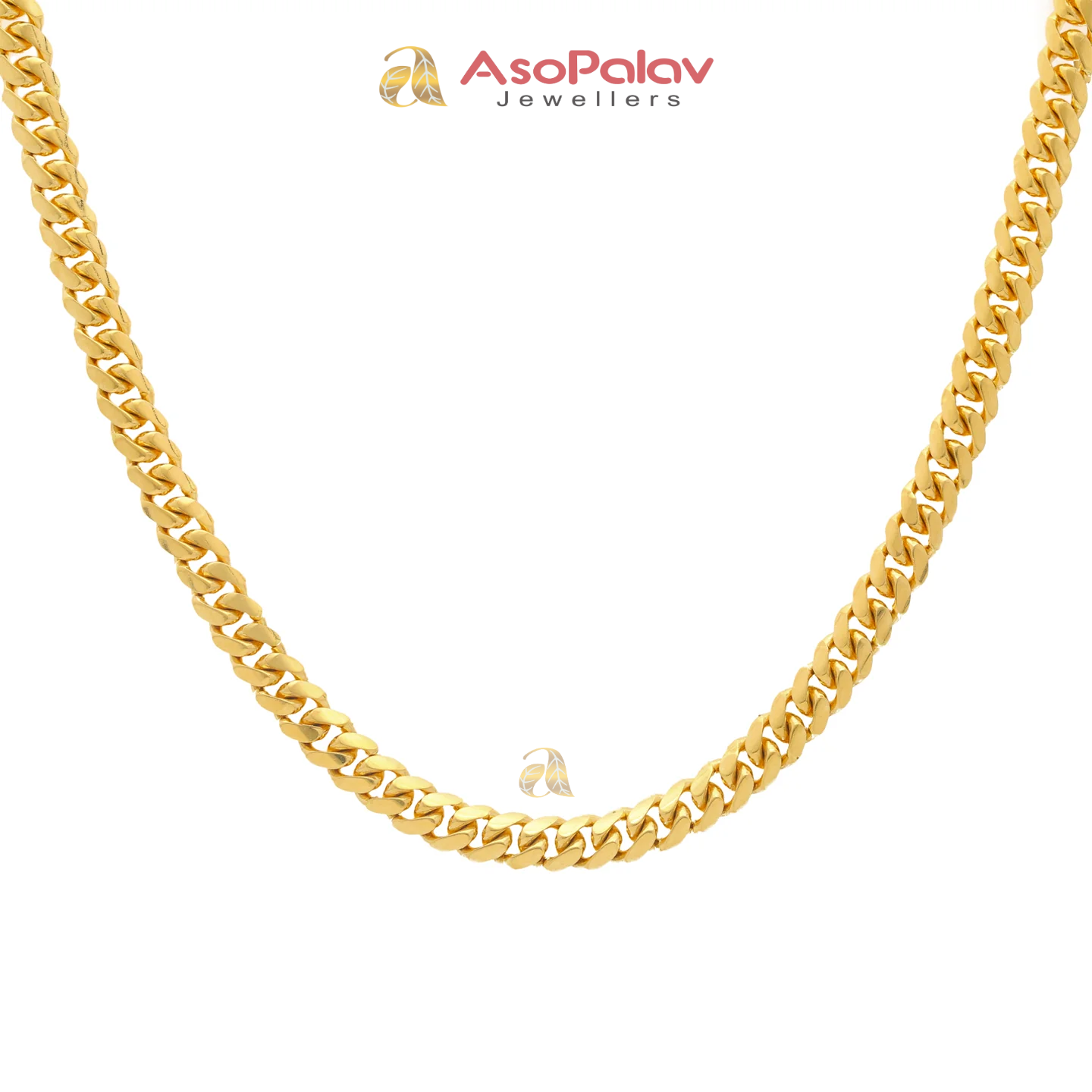 22K Yellow Gold Cuban Chain 20" 99.3 Grams Luxury Necklace