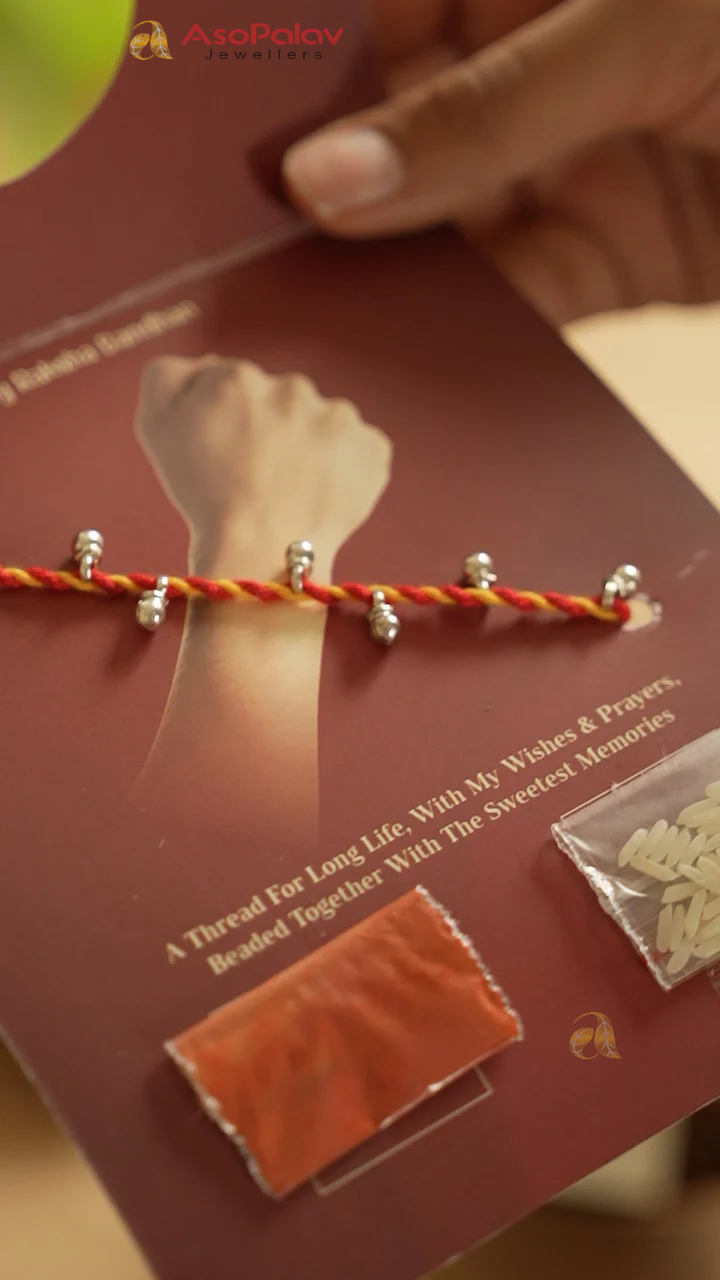 925 Sterling Silver Ghunghroo Rakhi for Raksha Bandhan Gift